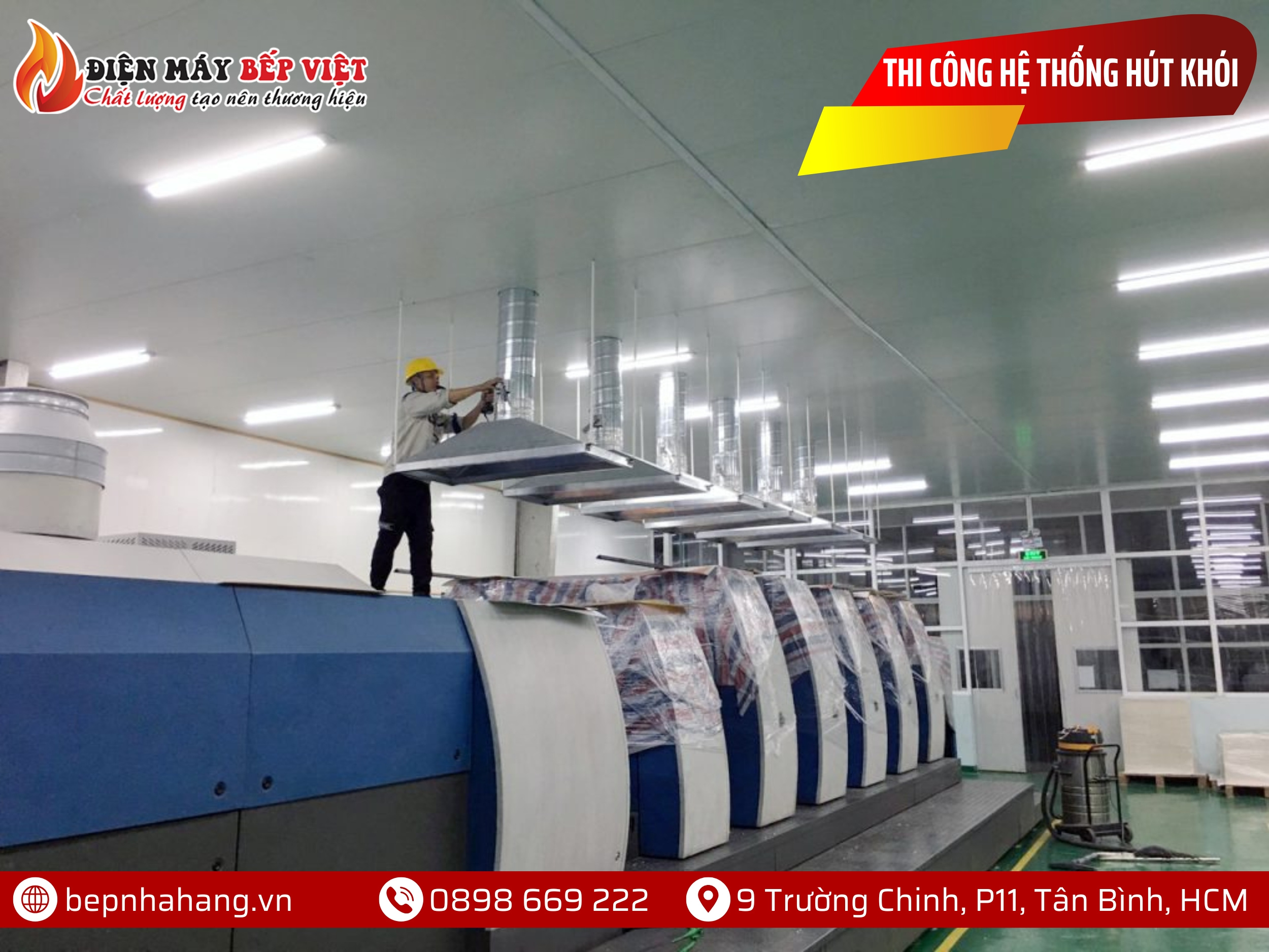 Thi Công Hút Khói Nhà Hàng Tại Bếp Nhà Hàng