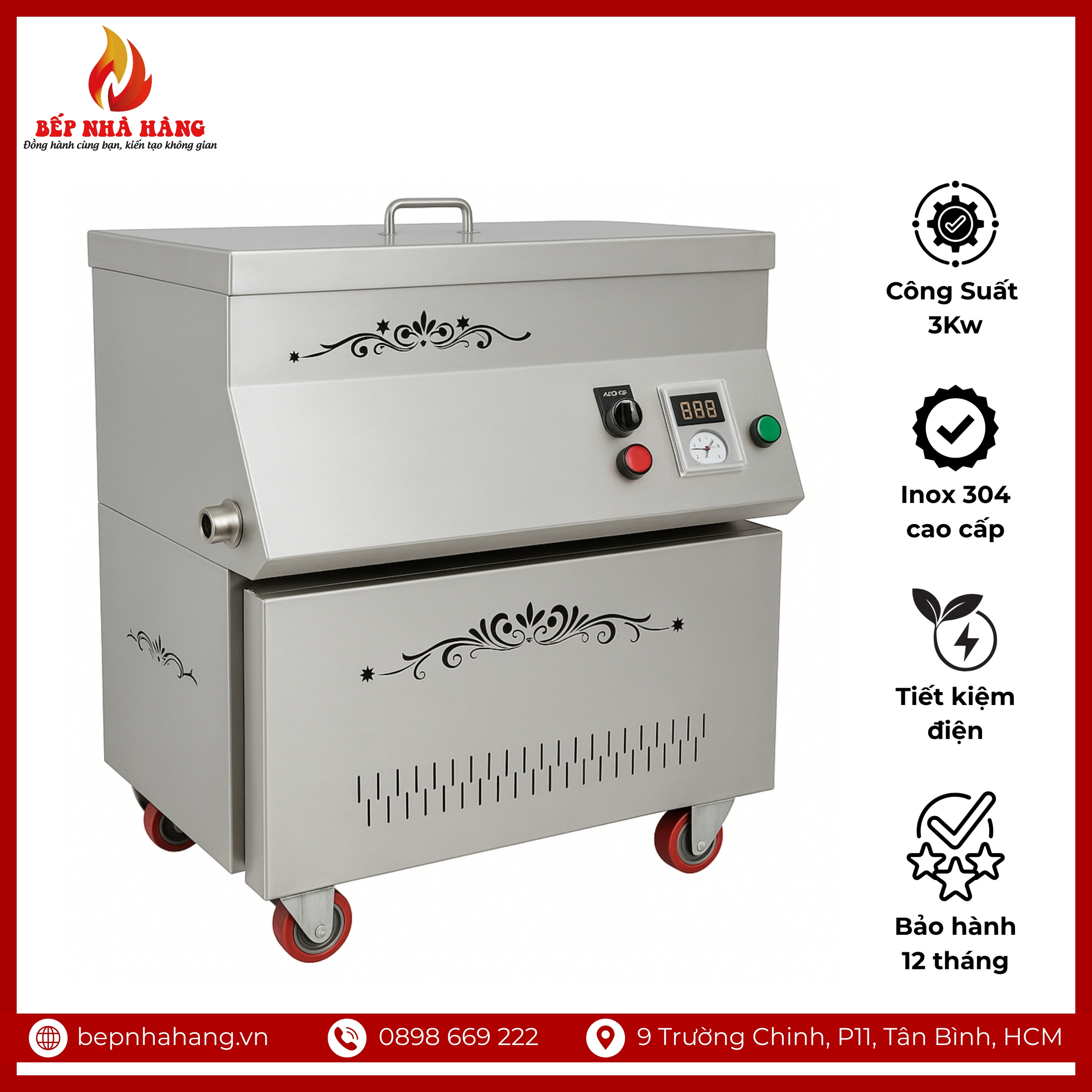 Bếp Chiên Tách Dầu 10L Việt Nam