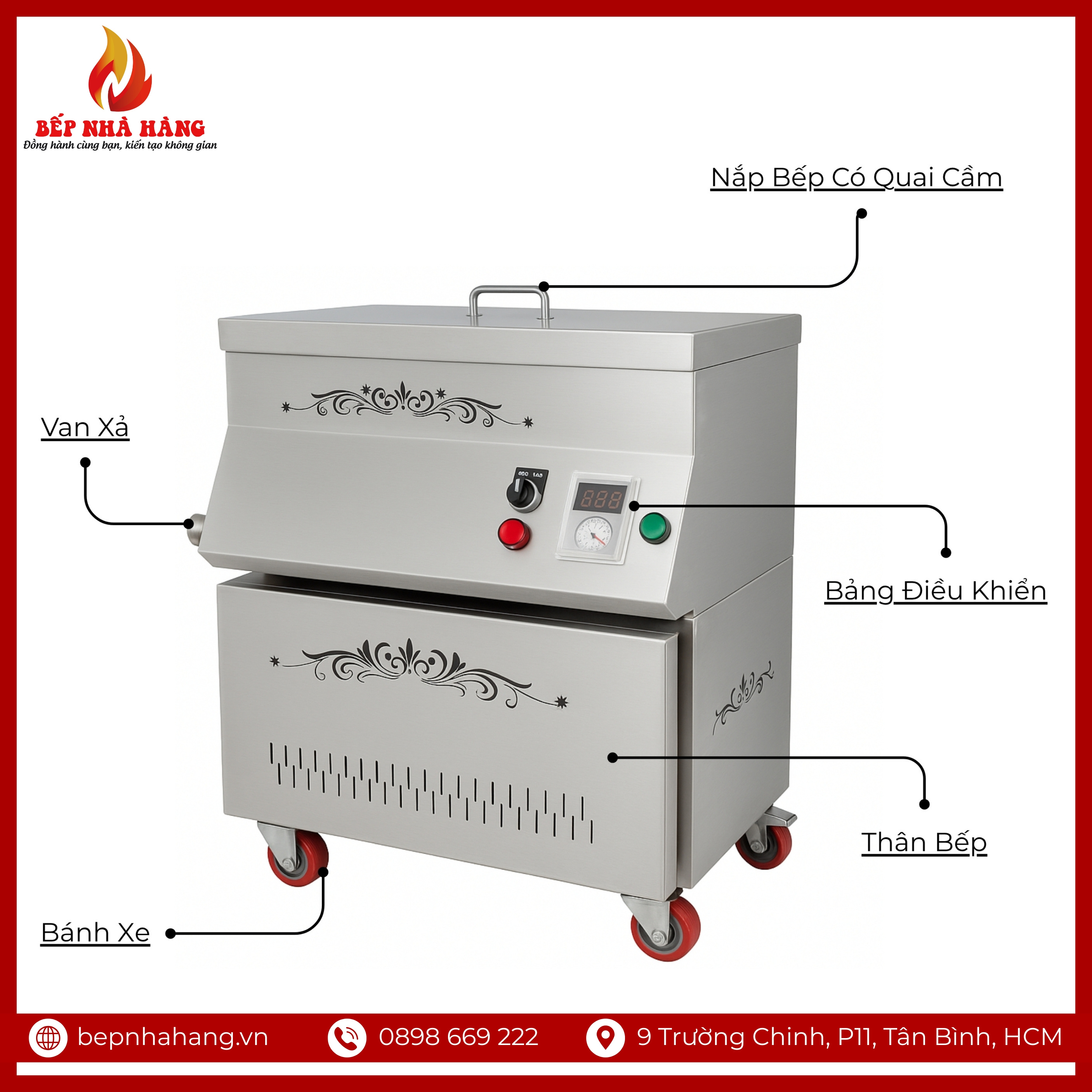 Bếp Chiên Tách Dầu 10L Việt Nam