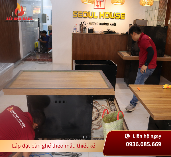 Lắp đặt bàn ghế