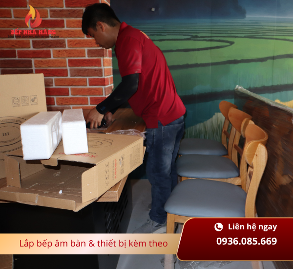Lắp đặt bếp