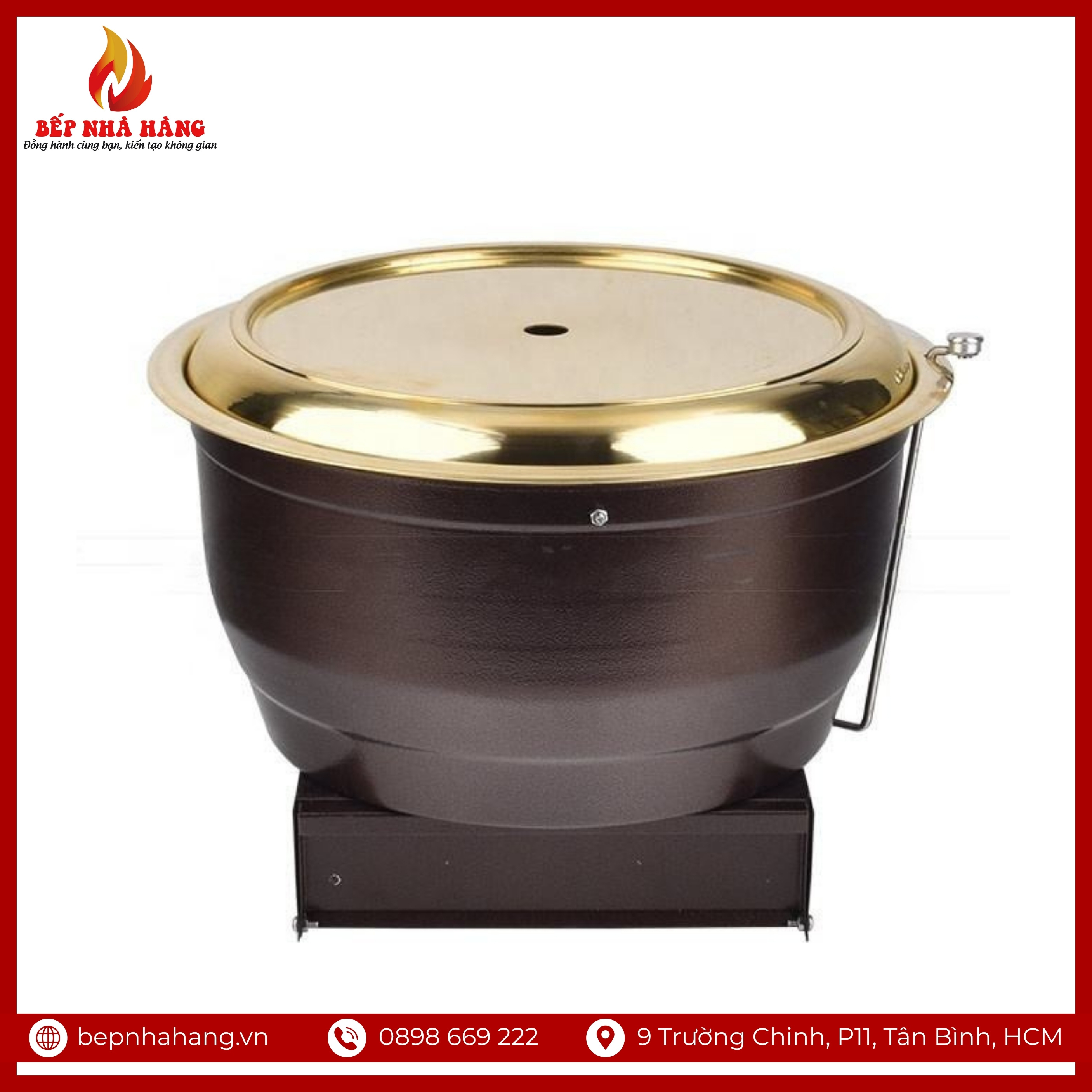 Bếp Nướng Than Hoa Kiểu Nhật Mạ Đồng