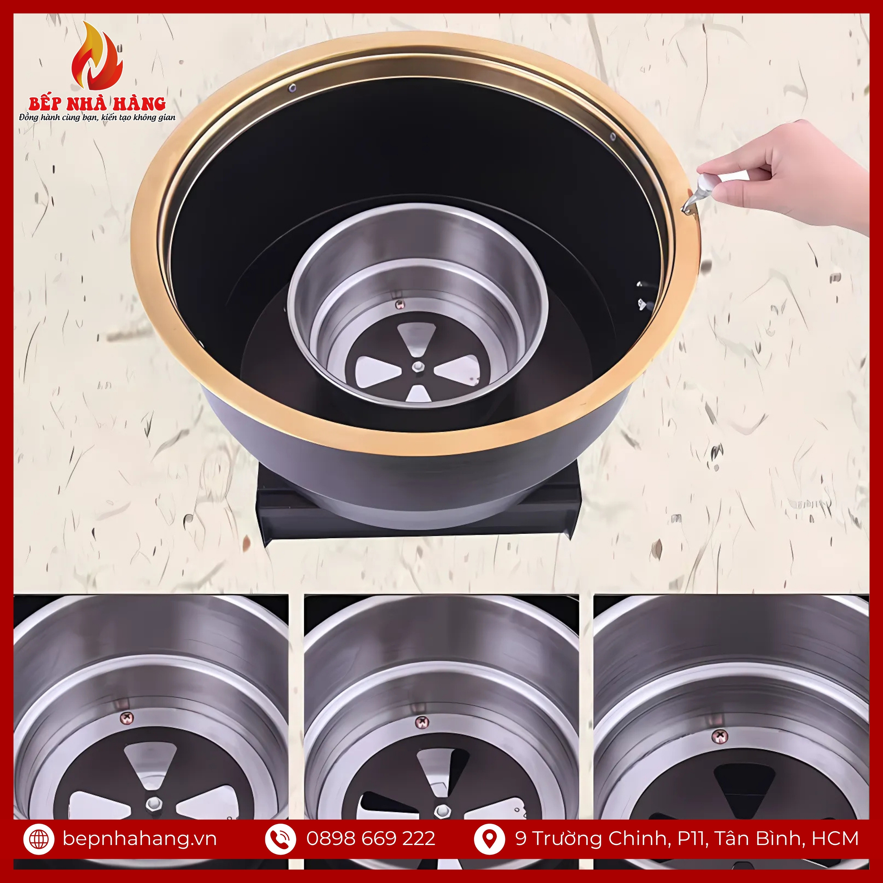 Cấu Tạo Chi Tiết Của Bếp Nướng Than Hoa Mạ Đồng