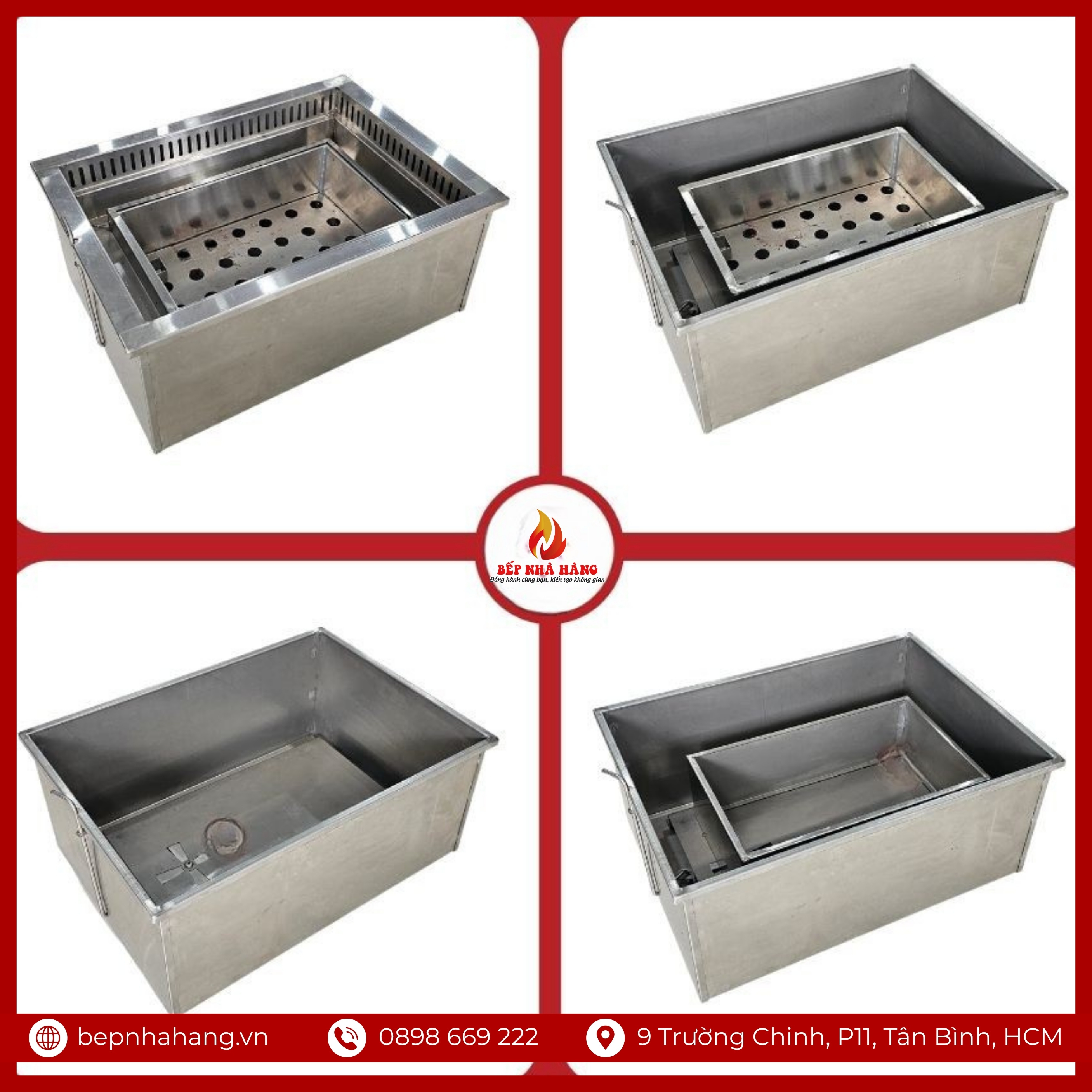 Bếp Nướng Chữ Nhật Âm Bàn