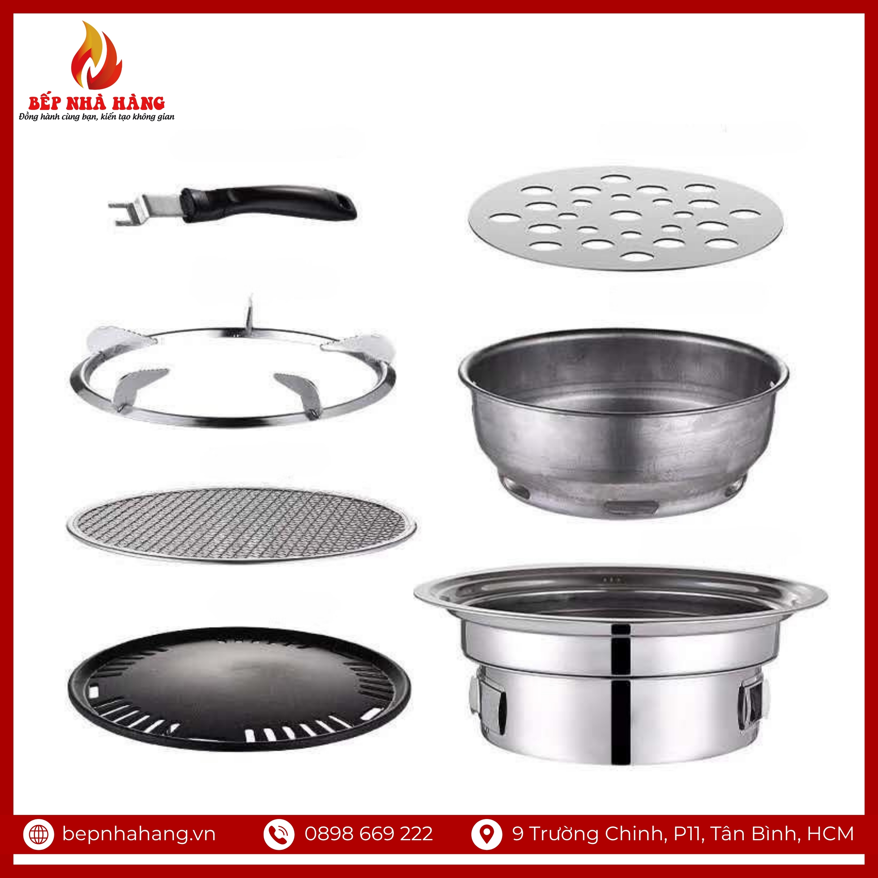Cấu Tạo Chi Tiết Bếp Nướng HQ-03