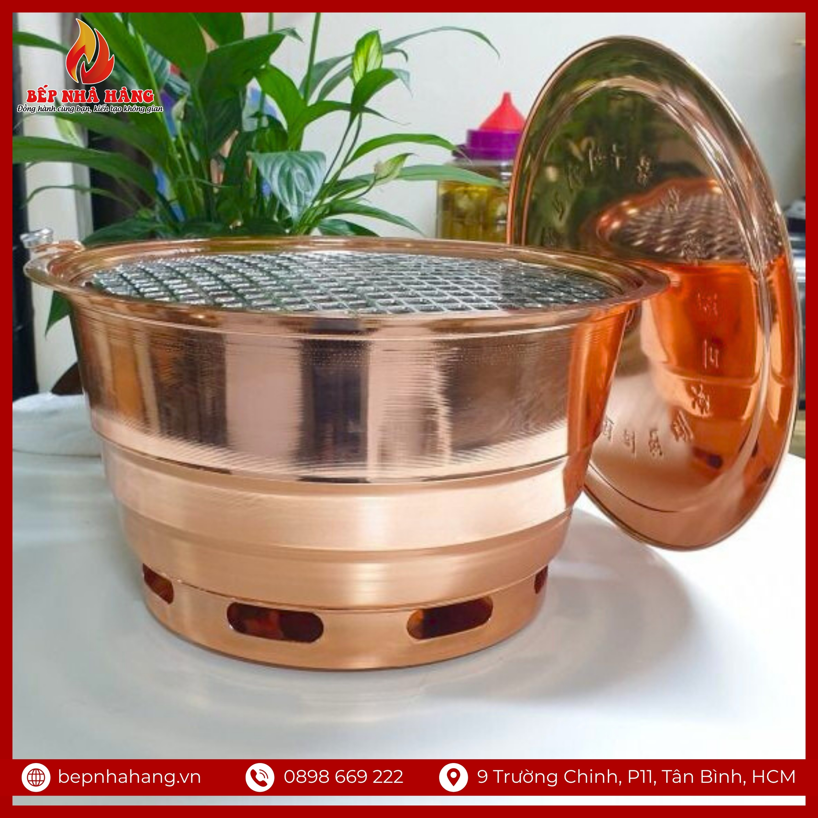 Ưu điểm nổi bật của bếp nướng hút âm Hàn Quốc mạ đồng