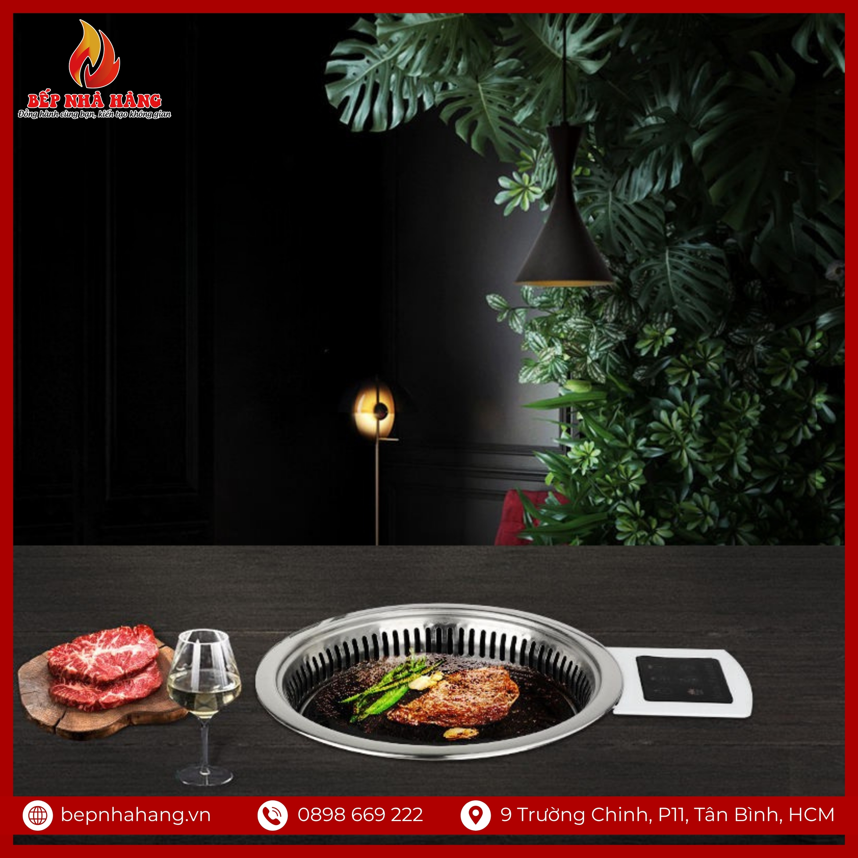 Bếp Nướng Hồng Ngoại Tự Tiêu Khói - Cảm ứng