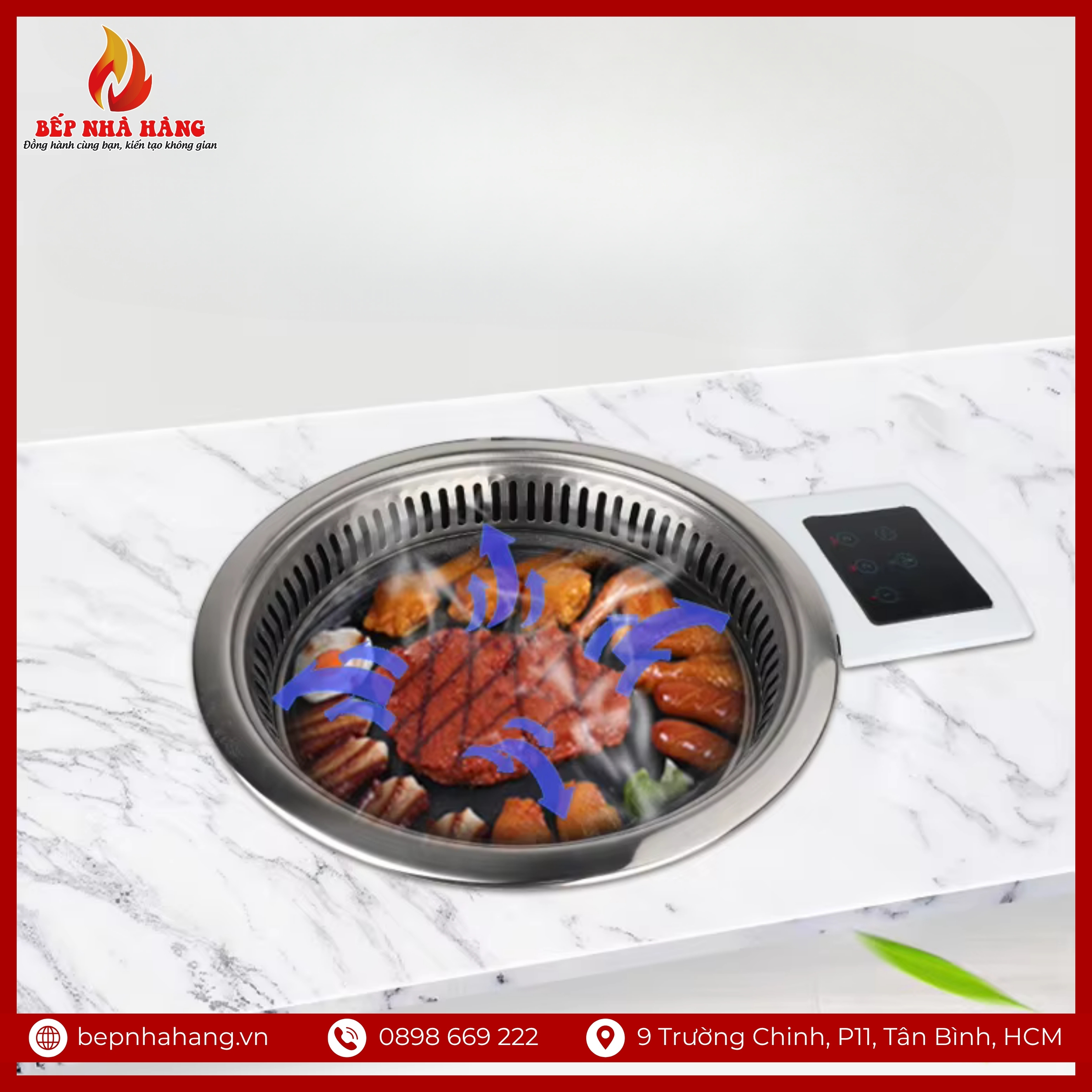 Bếp Nướng Hồng Ngoại Tự Tiêu Khói - Cảm ứng