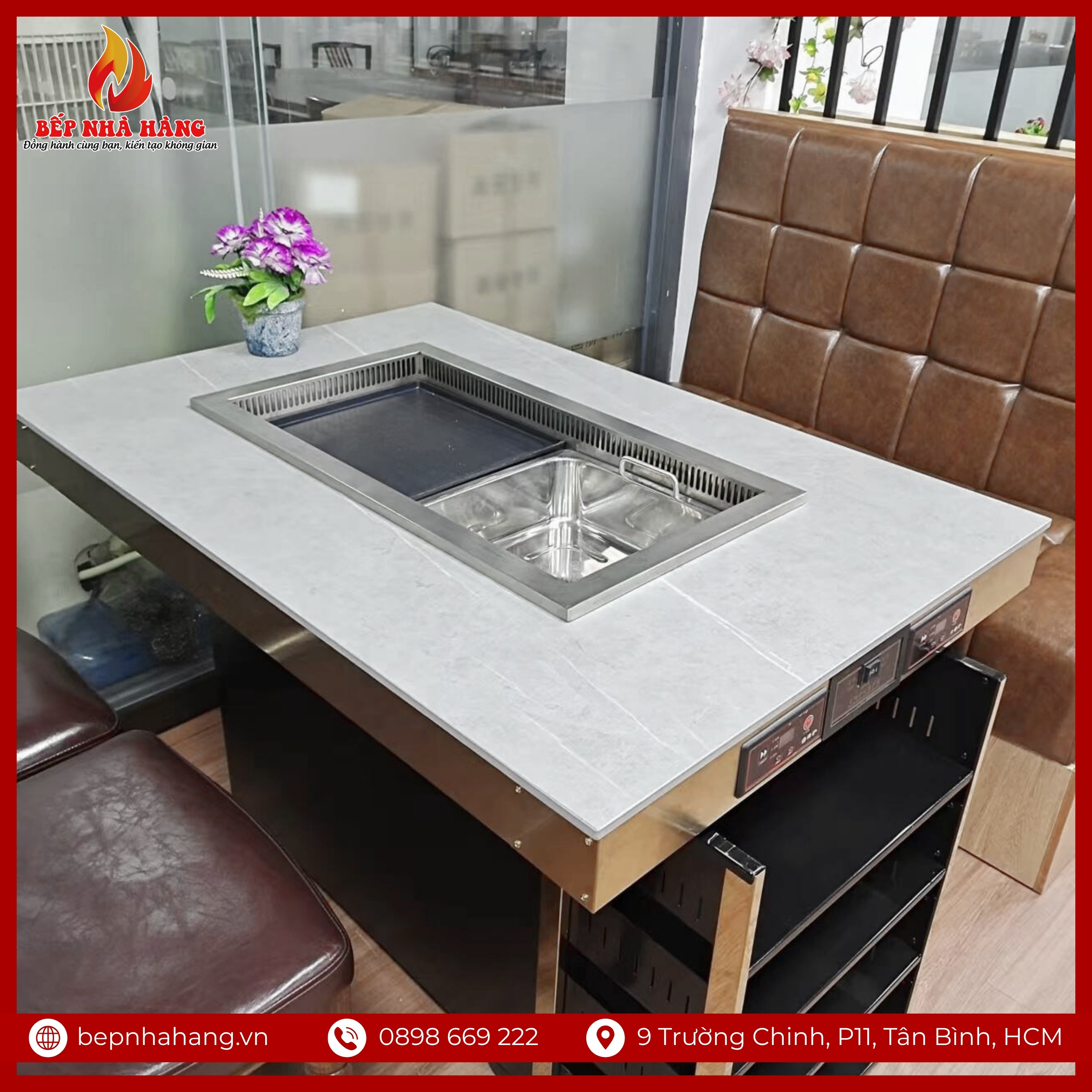 Bếp Lẩu Nướng 2 Trong 1