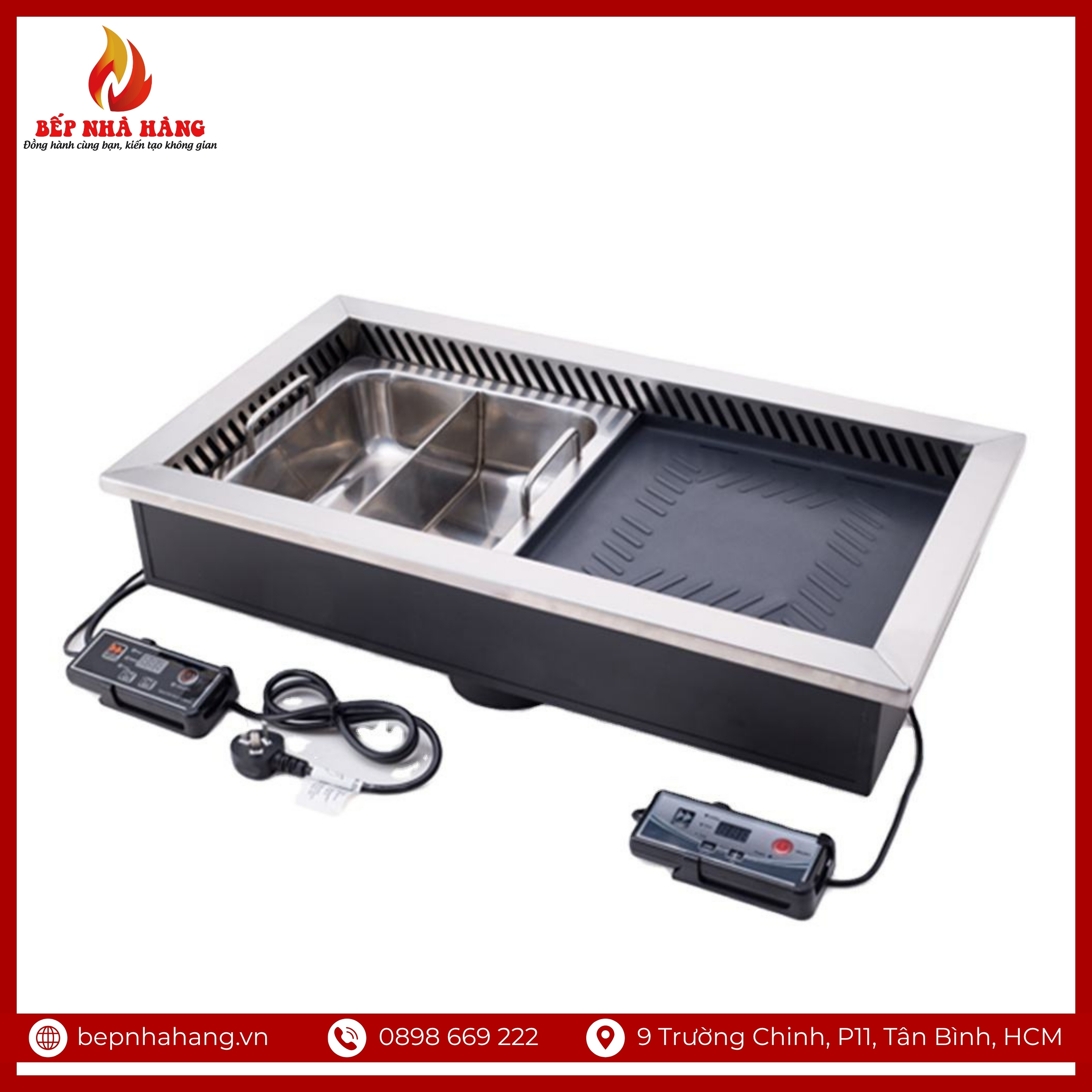 Bếp Lẩu Nướng 2 Trong 1 (Nhà Hàng)