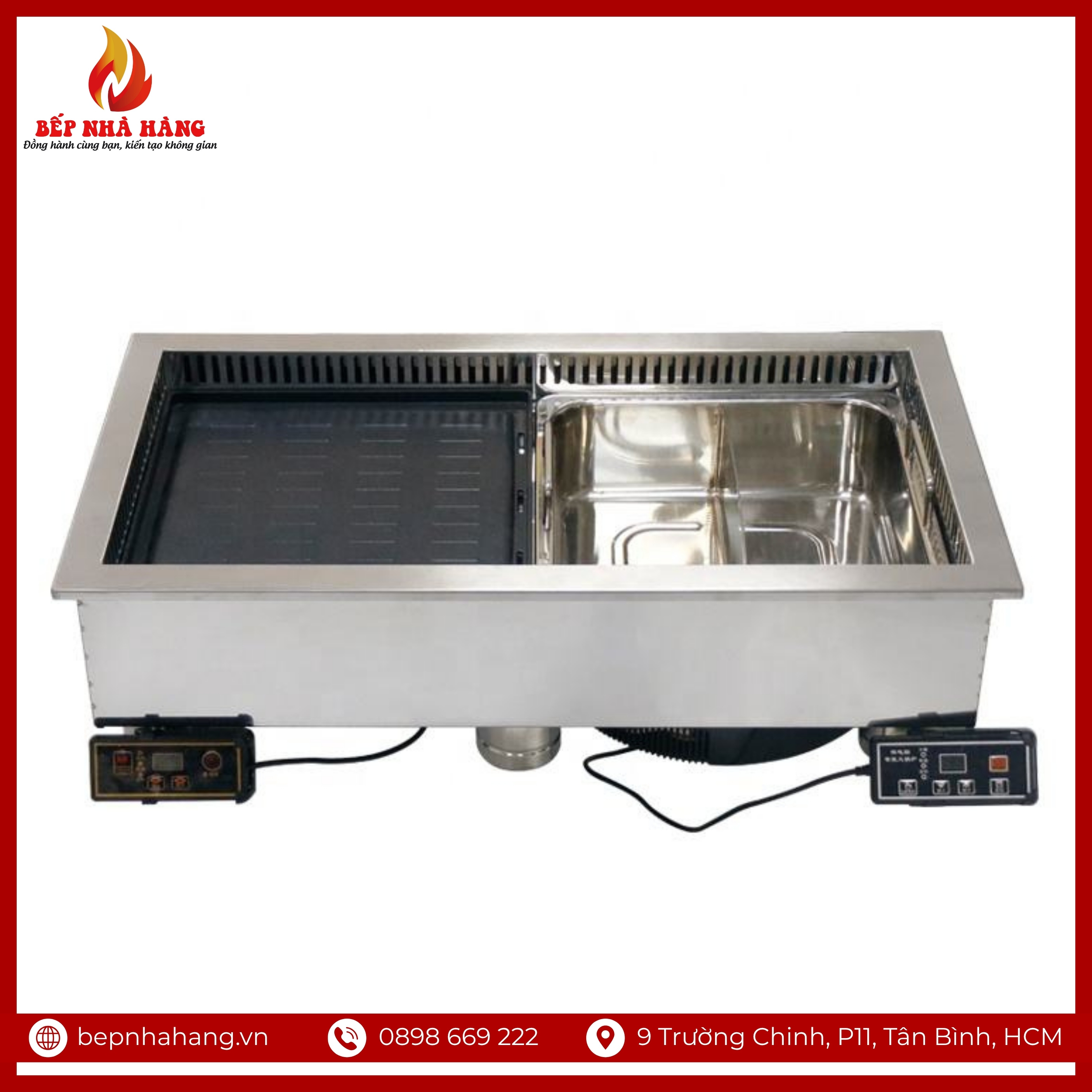 Bếp Lẩu Nướng 2 Trong 1 (Nhà Hàng)