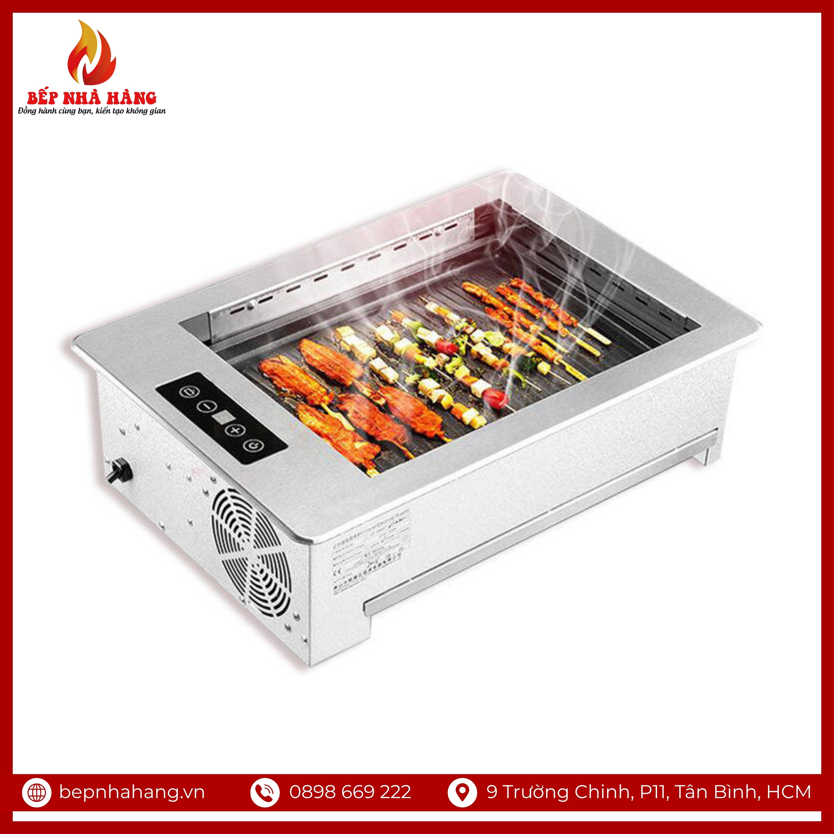 Bếp nướng hồng ngoại vuông Hy 1500D