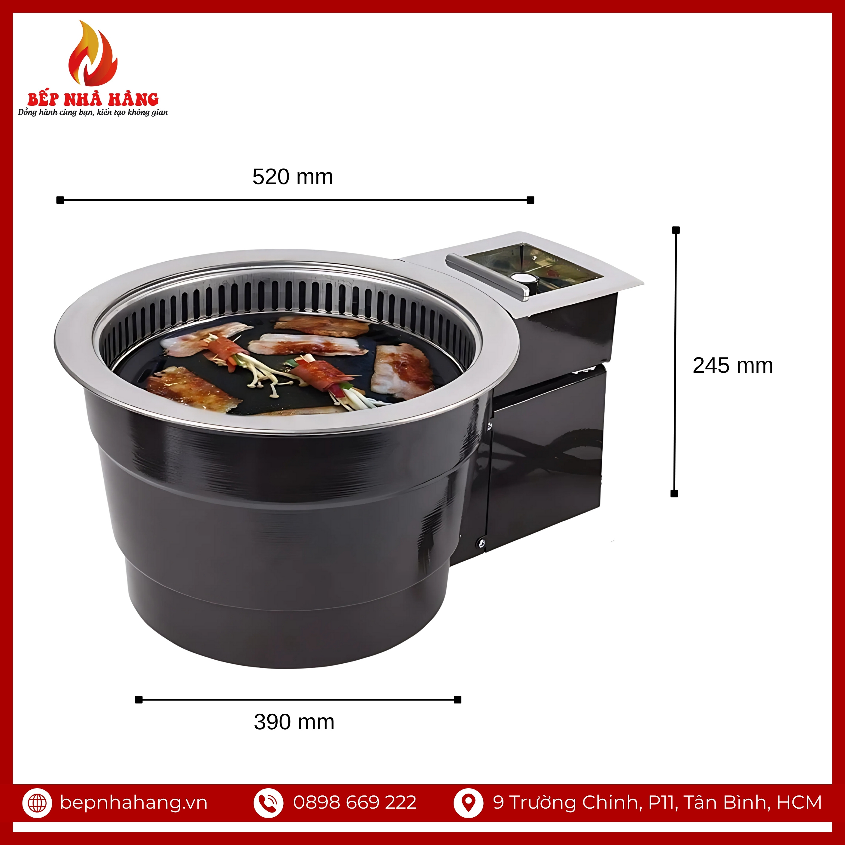 Thông Số Kỹ Thuật Bếp Nướng Hồng Ngoại Cảm Ứng