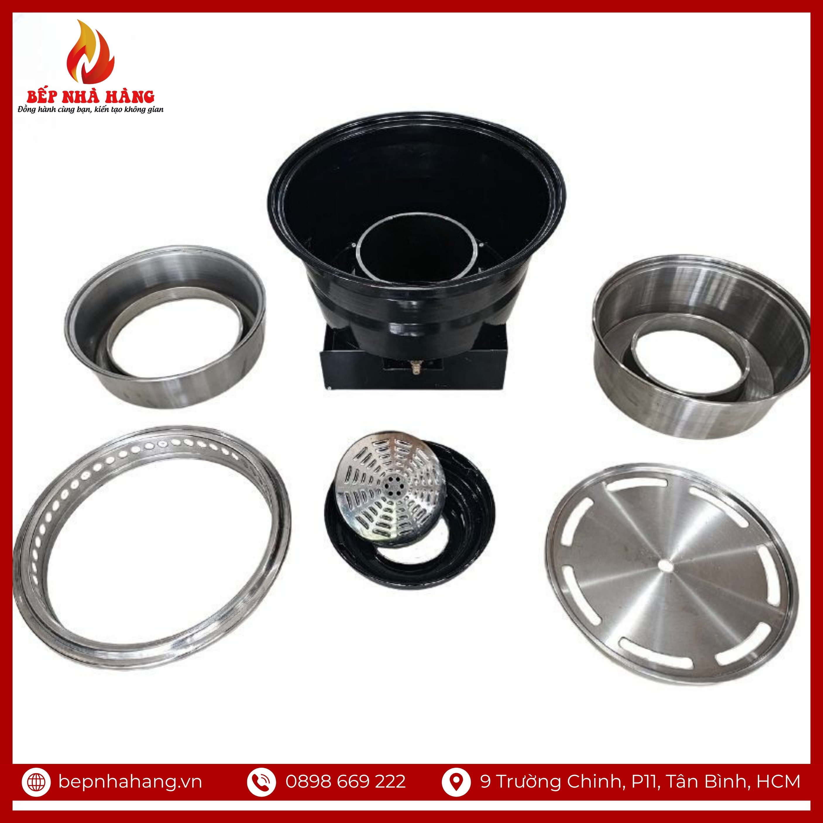 Đặc điểm cấu tạo của bếp nướng gas kết hợp than