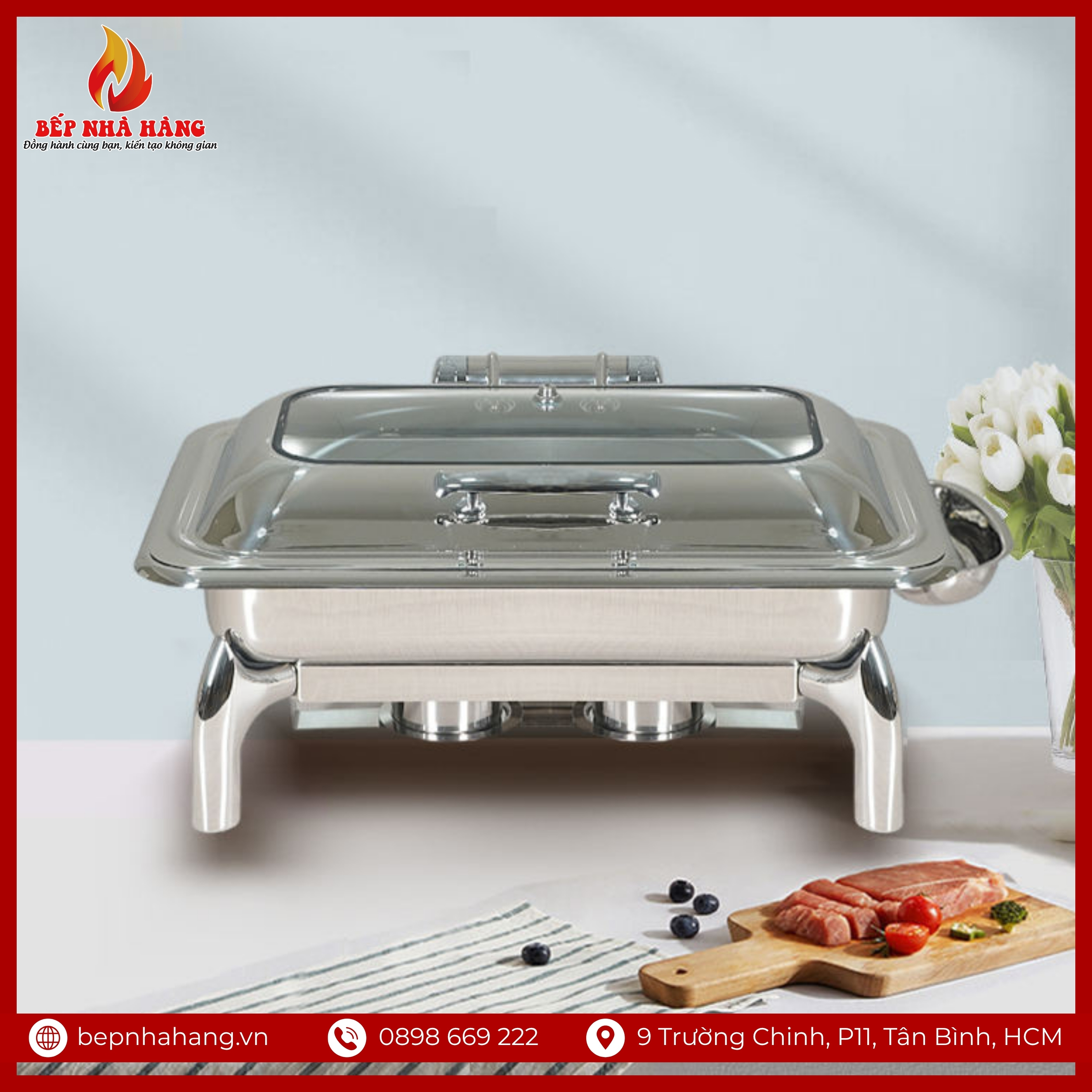 Ưu Điểm Nồi Hâm Nóng Buffet Chữ Nhật Inox Chân Kiềng