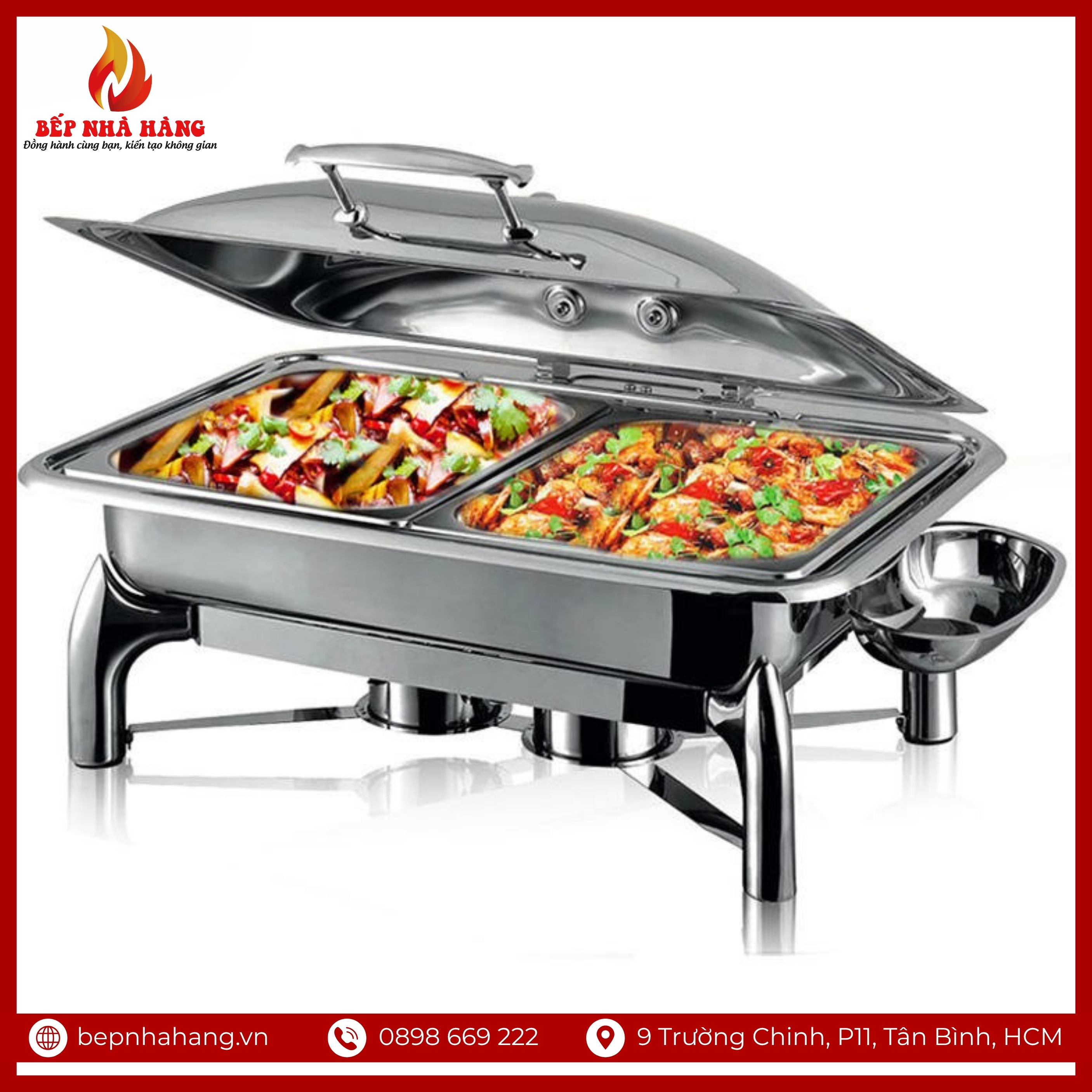 Ưu Điểm Nồi Hâm Nóng Buffet Chữ Nhật Inox Chân Kiềng
