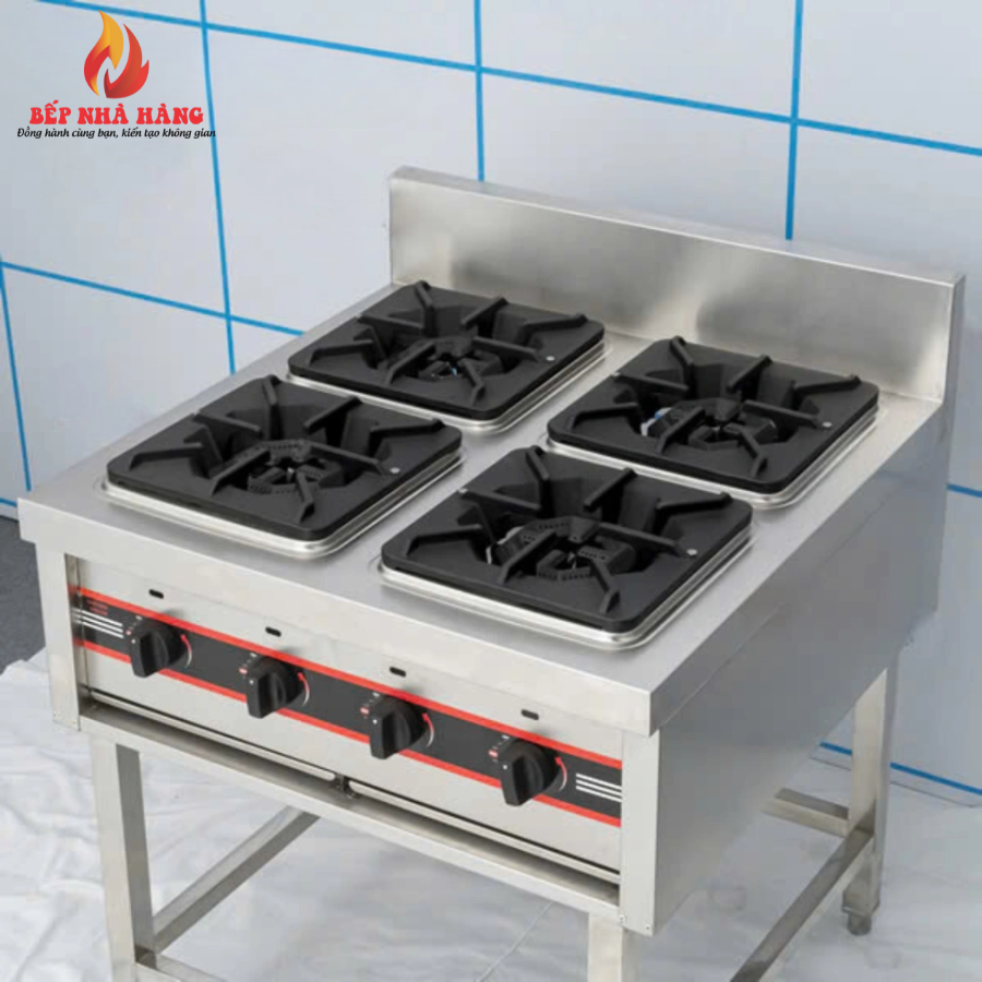 Bếp âu 4 họng inox 304