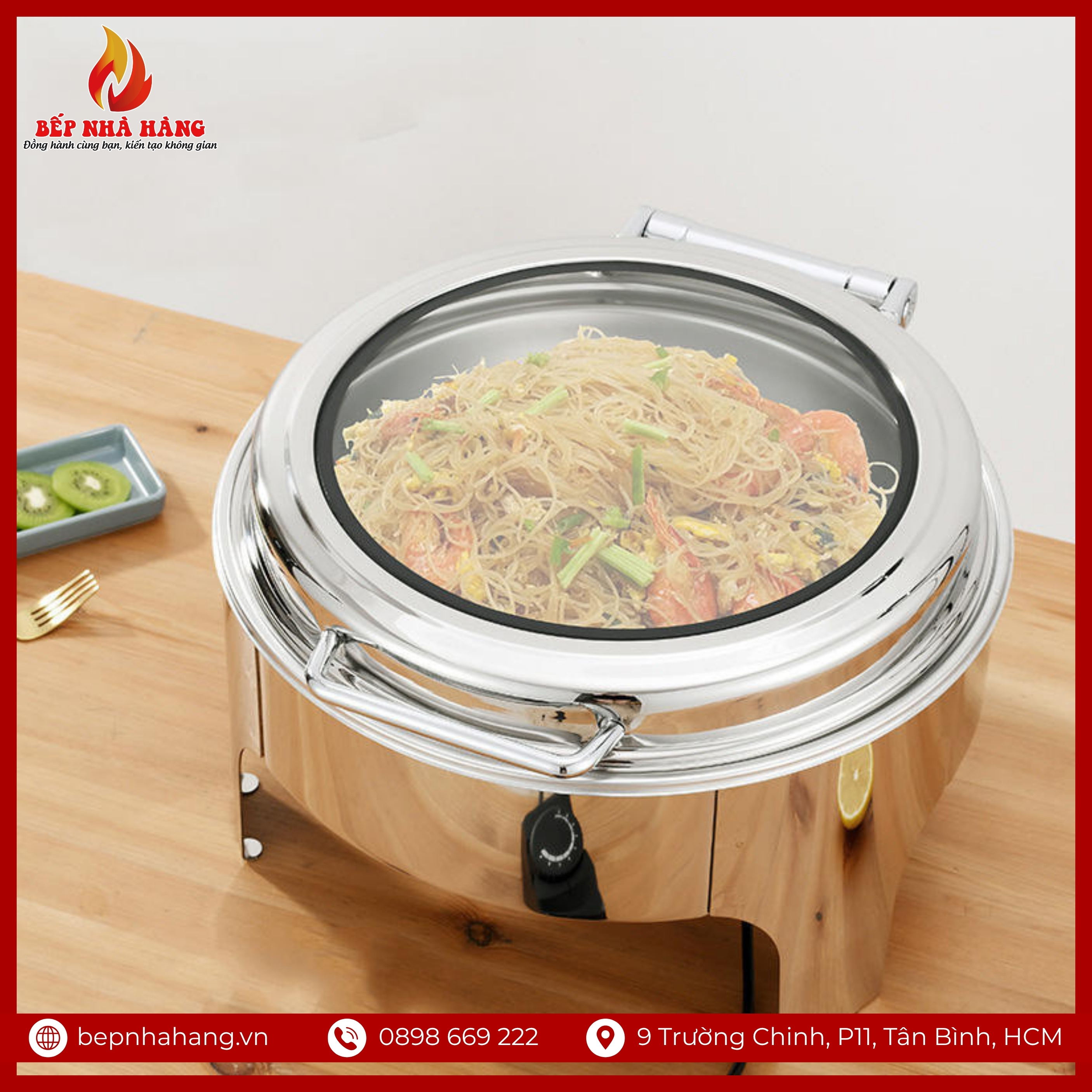 Nồi Hầm Nóng Buffet Chân Cao Sang Trọng