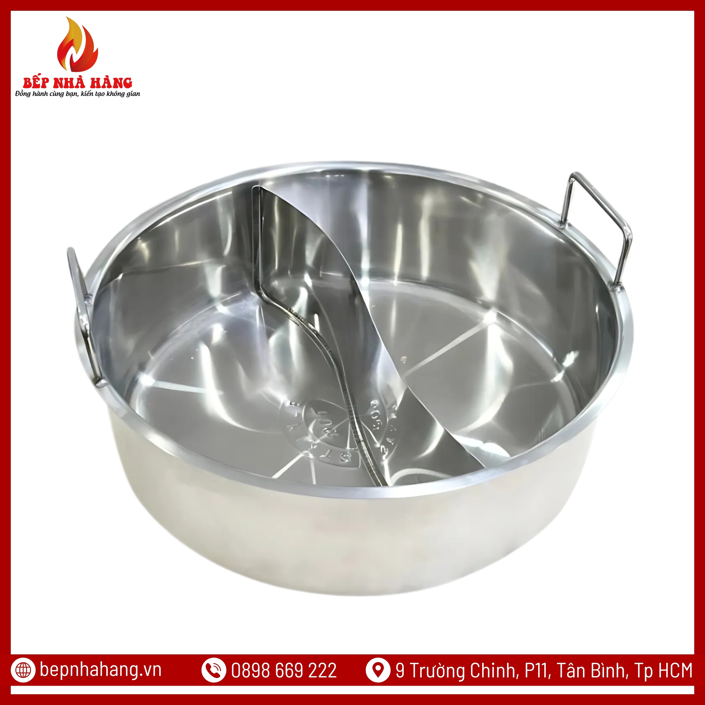 Cấu Tạo Bộ Nồi Lẩu Tròn 2 Ngăn
