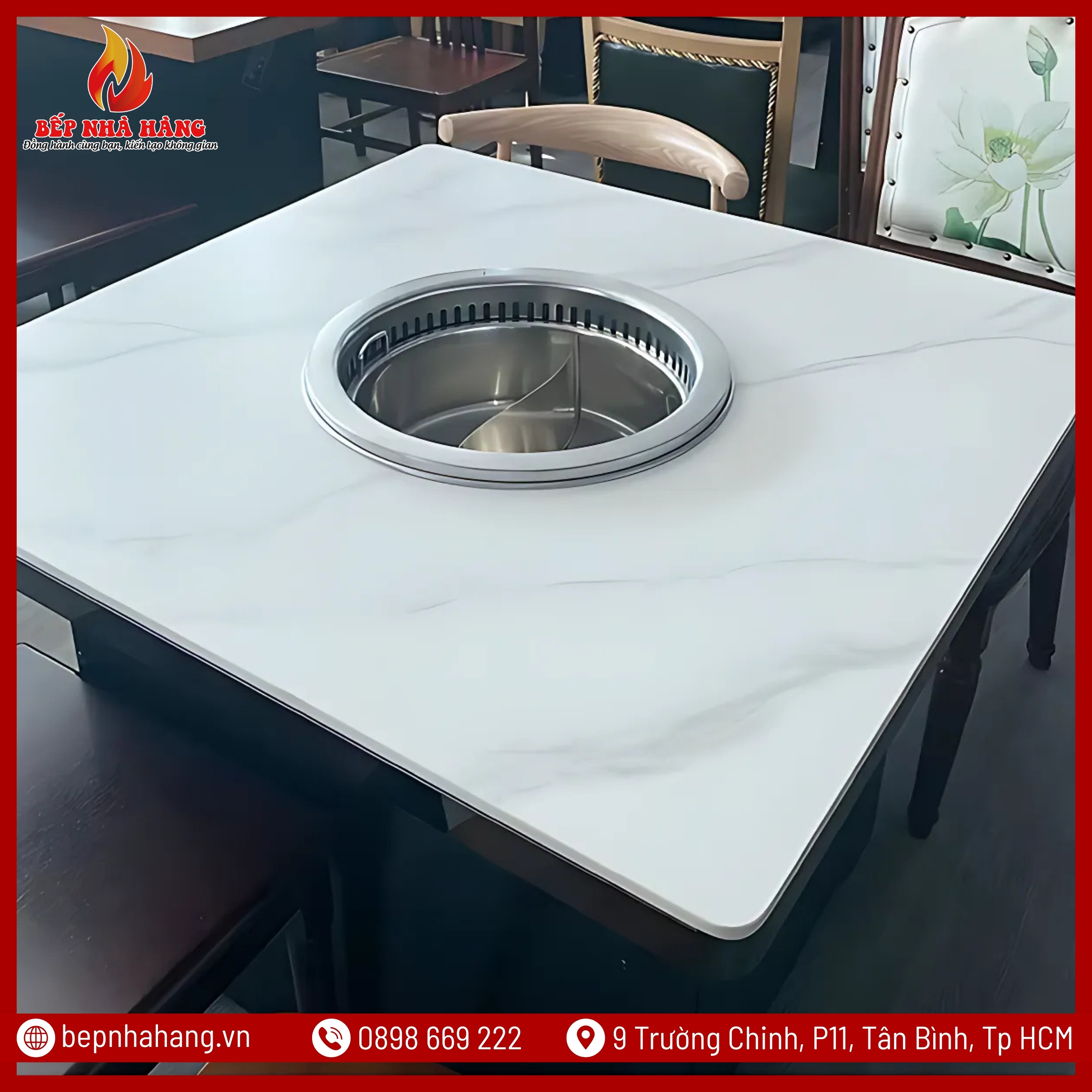 Cấu tạo của bộ nồi lẩu 2 ngăn D36
