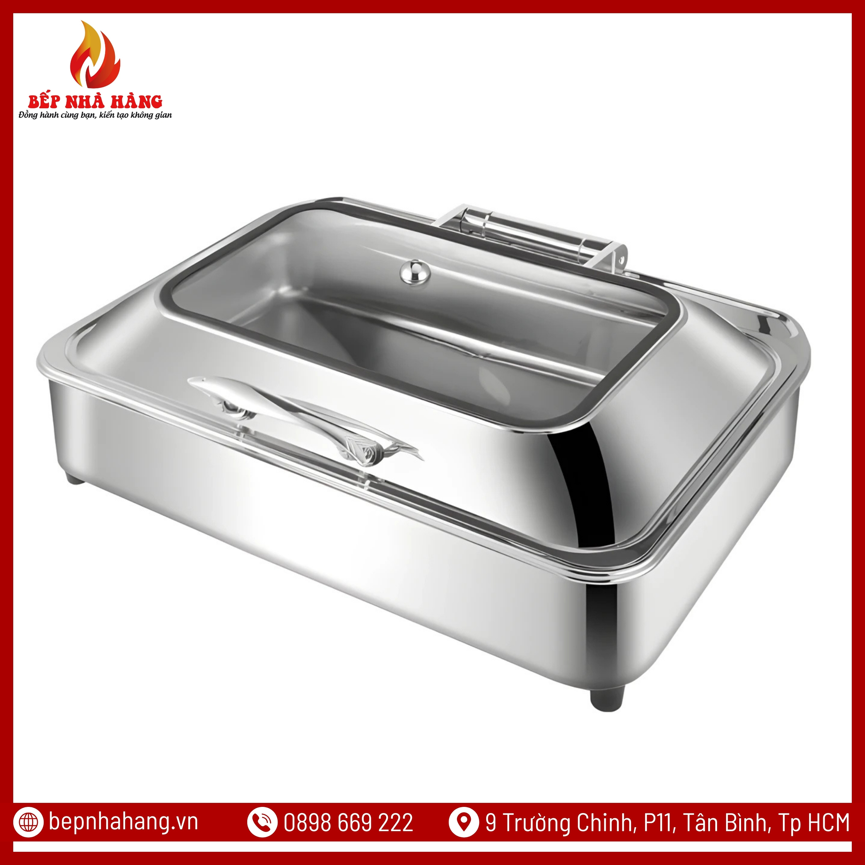 Nồi Hâm Nóng Buffet Hình Chữ Nhật 