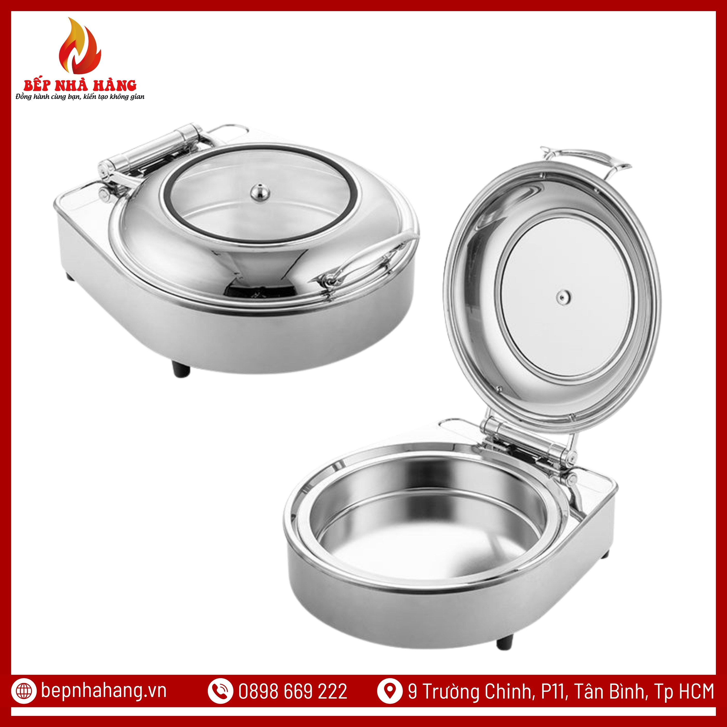 Nồi Hâm Nóng Buffet Hình Tròn