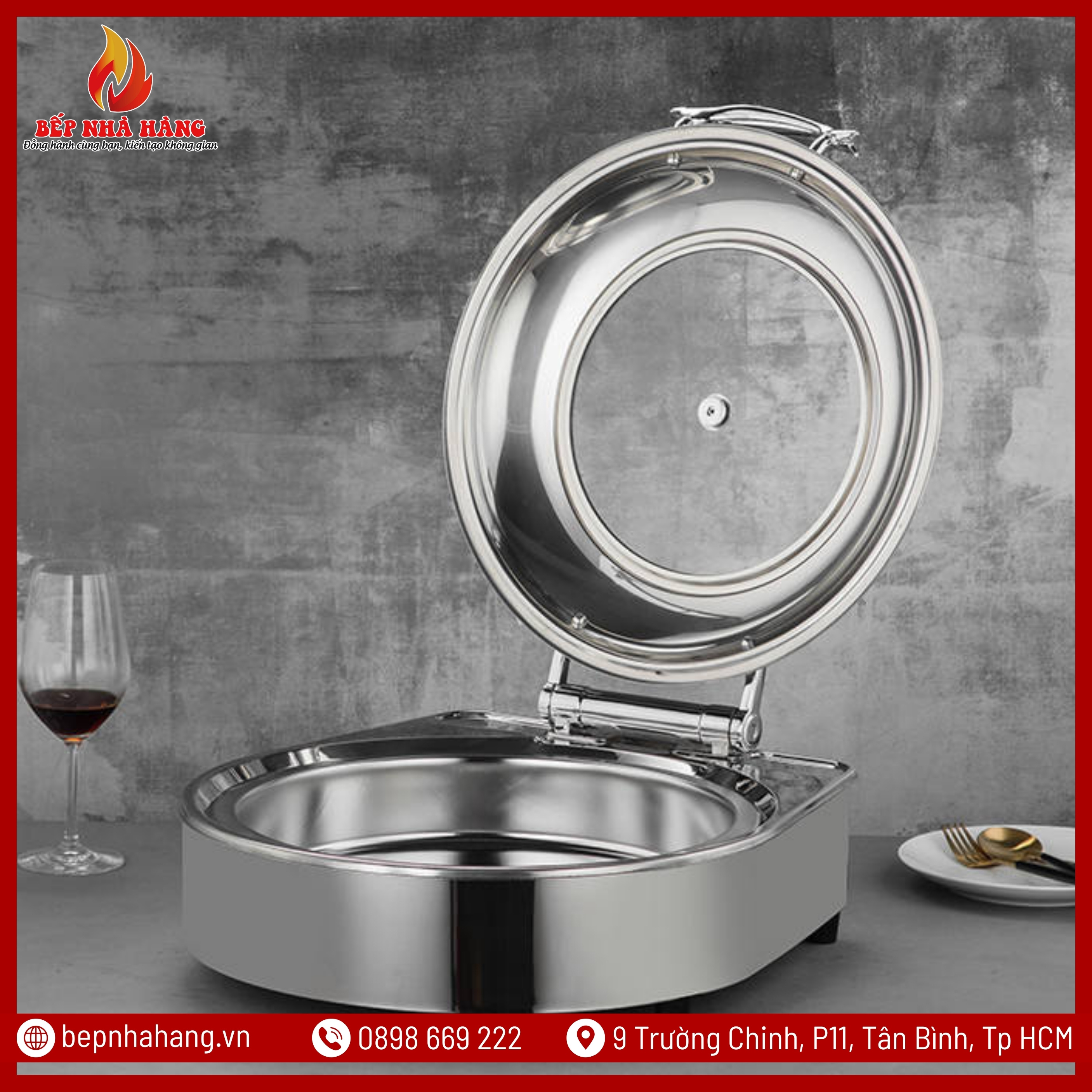 Ưu điểm nồi hâm nóng buffet hình tròn
