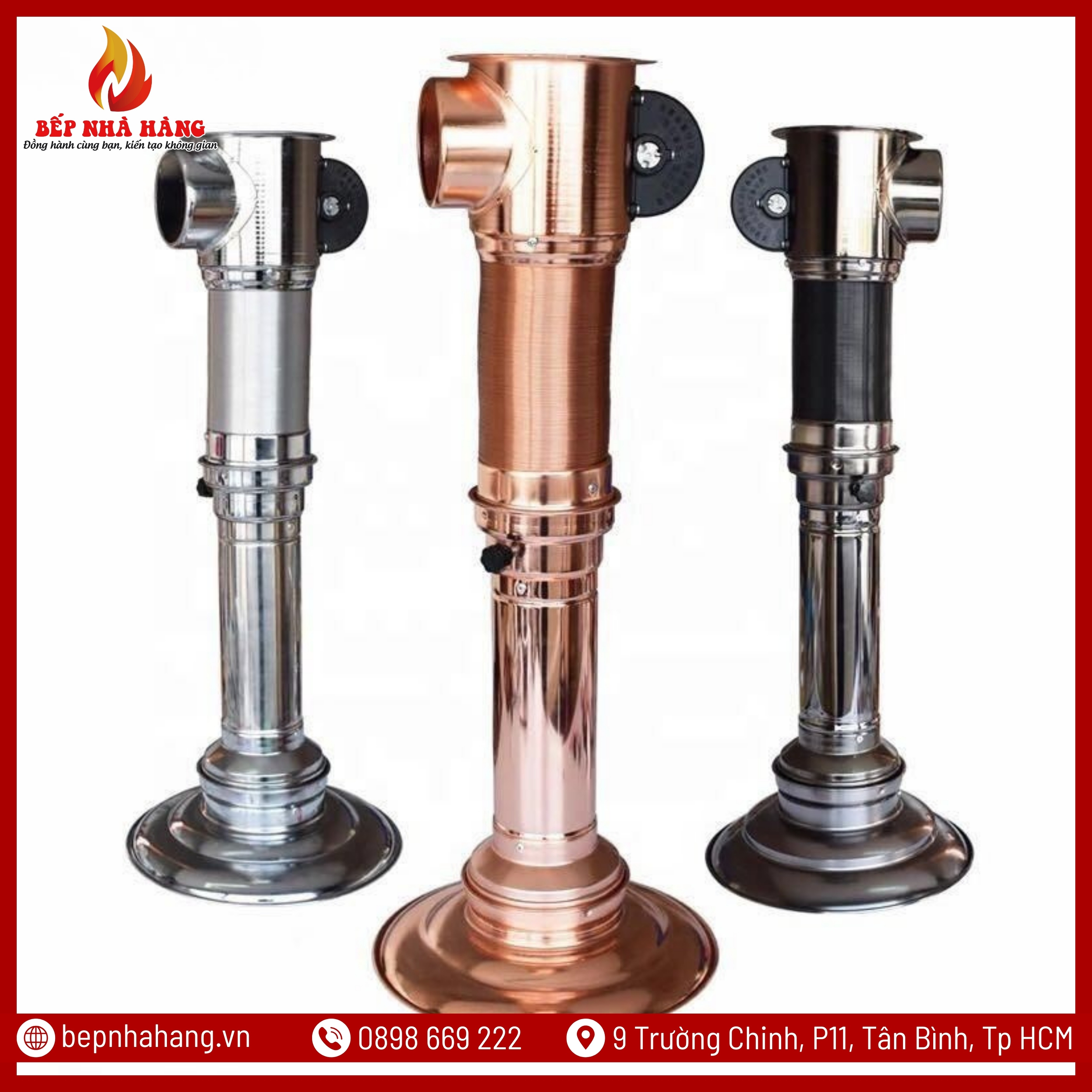 Ống Hút Khói Mềm Màu Đồng