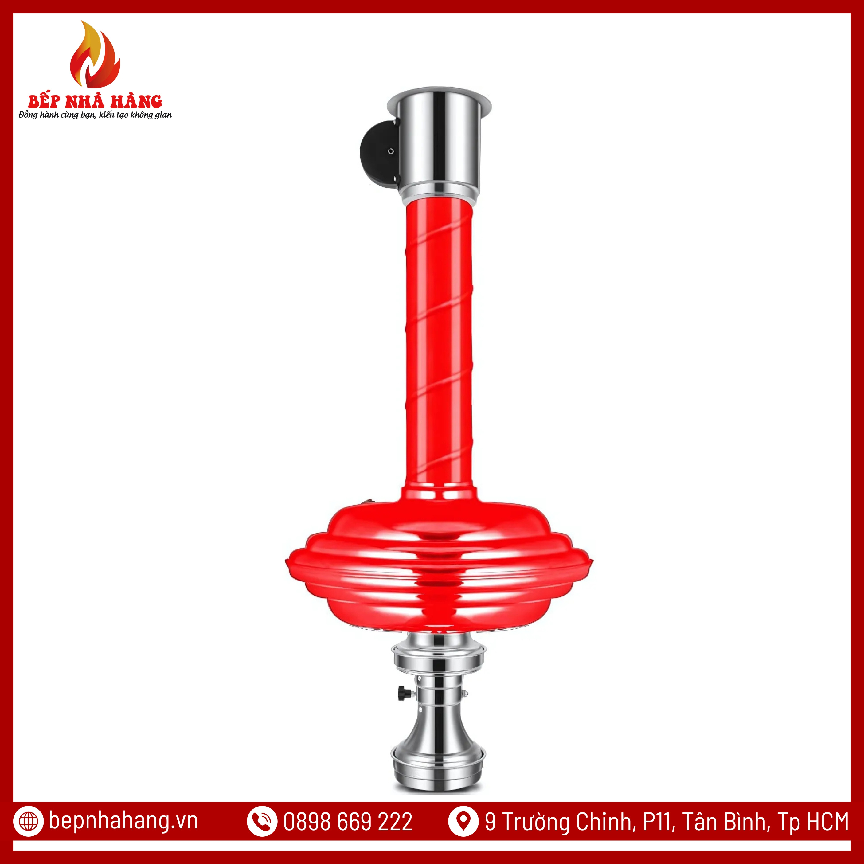 Ống Hút Khói Cứng Nhà Hàng Màu Đỏ