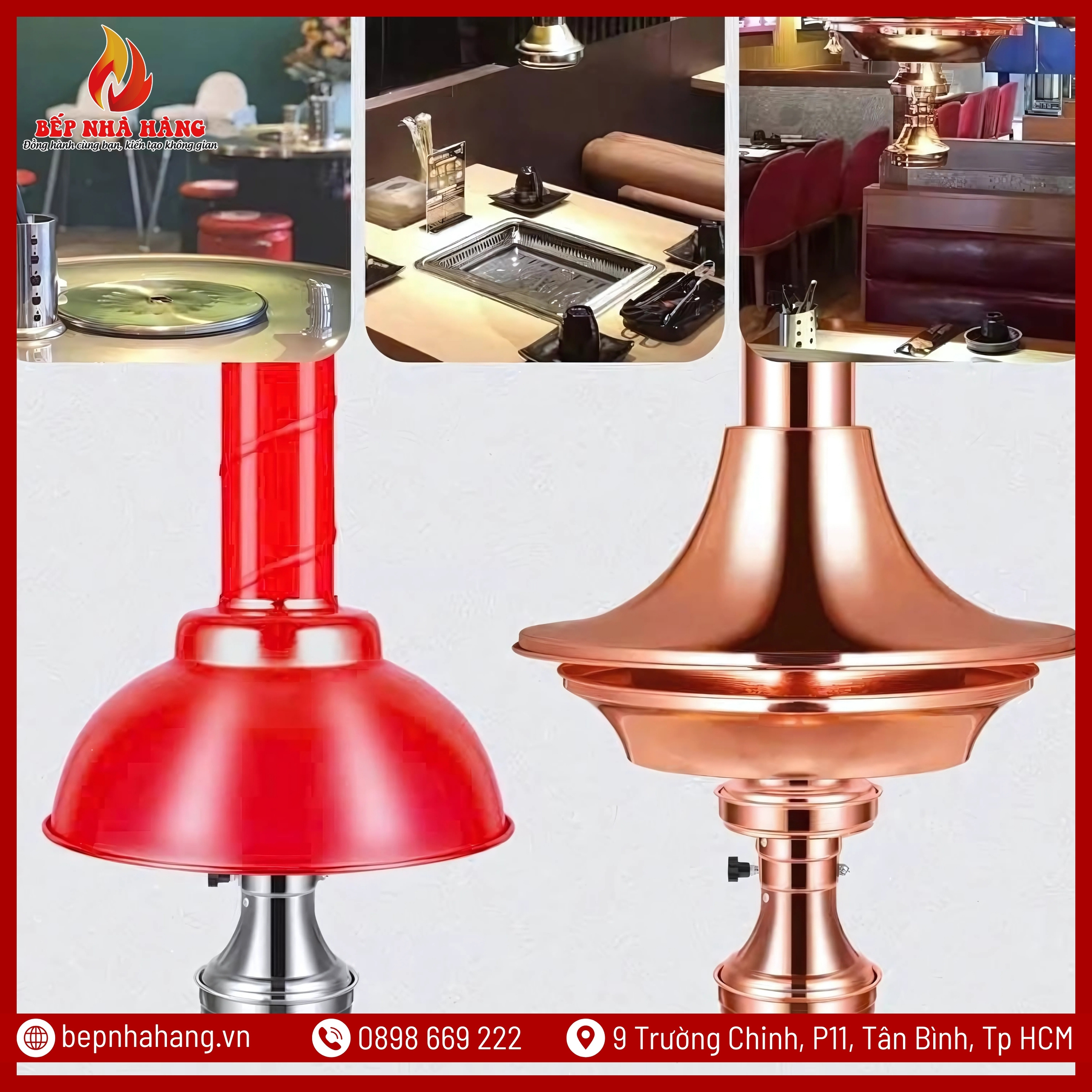 Ưu điểm vượt trội của ống hút khói cứng nhà hàng màu đỏ