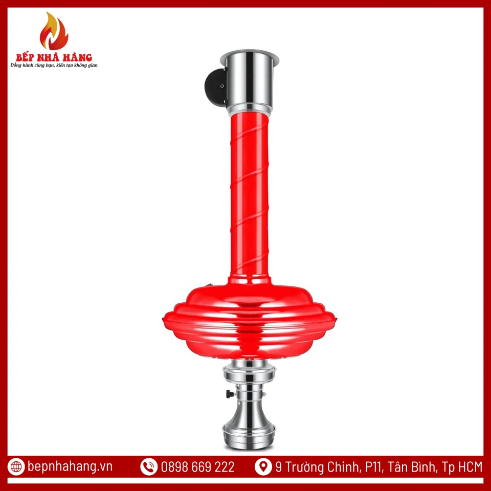 Ống Hút Khói Cứng Nhà Hàng Màu Đỏ