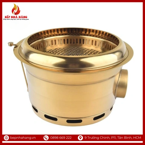 Bếp Nướng Hút Âm Hàn Quốc Mạ Vàng