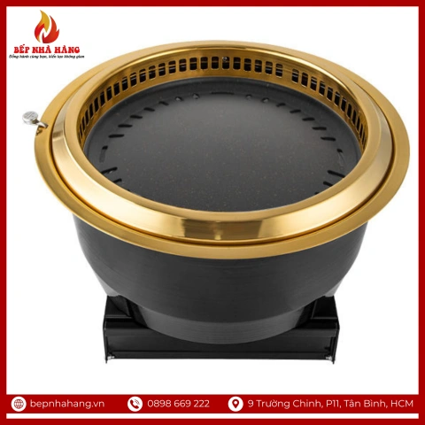 Bếp Nướng Than Hoa Kiểu Nhật Mạ Đồng