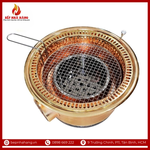 Bếp Nướng Hút Âm Hàn Quốc Mạ Đồng