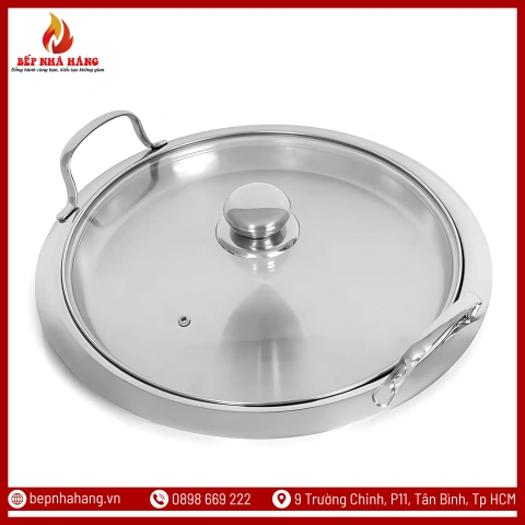 Nồi Lẩu Cạn Hàn Quốc Inox Cao Cấp