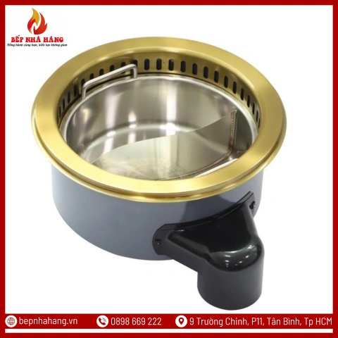 Nồi Lẩu Tròn 2 Ngăn D36 (Màu Vàng)