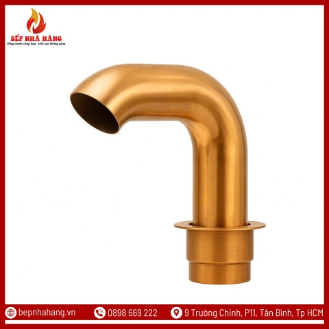 Ống Hút Khói Âm Bàn Nổi Màu Đồng